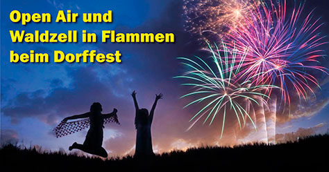 Waldzell in Flammen